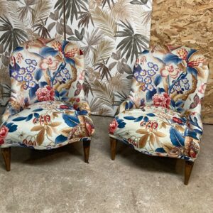 Paire de chauffeuses Ergué-Gabéric